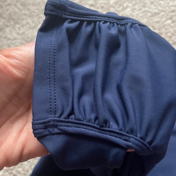 Sol and Mane India Blue Twist Cross Ankle Leggings Size M - Picture 2 of 4